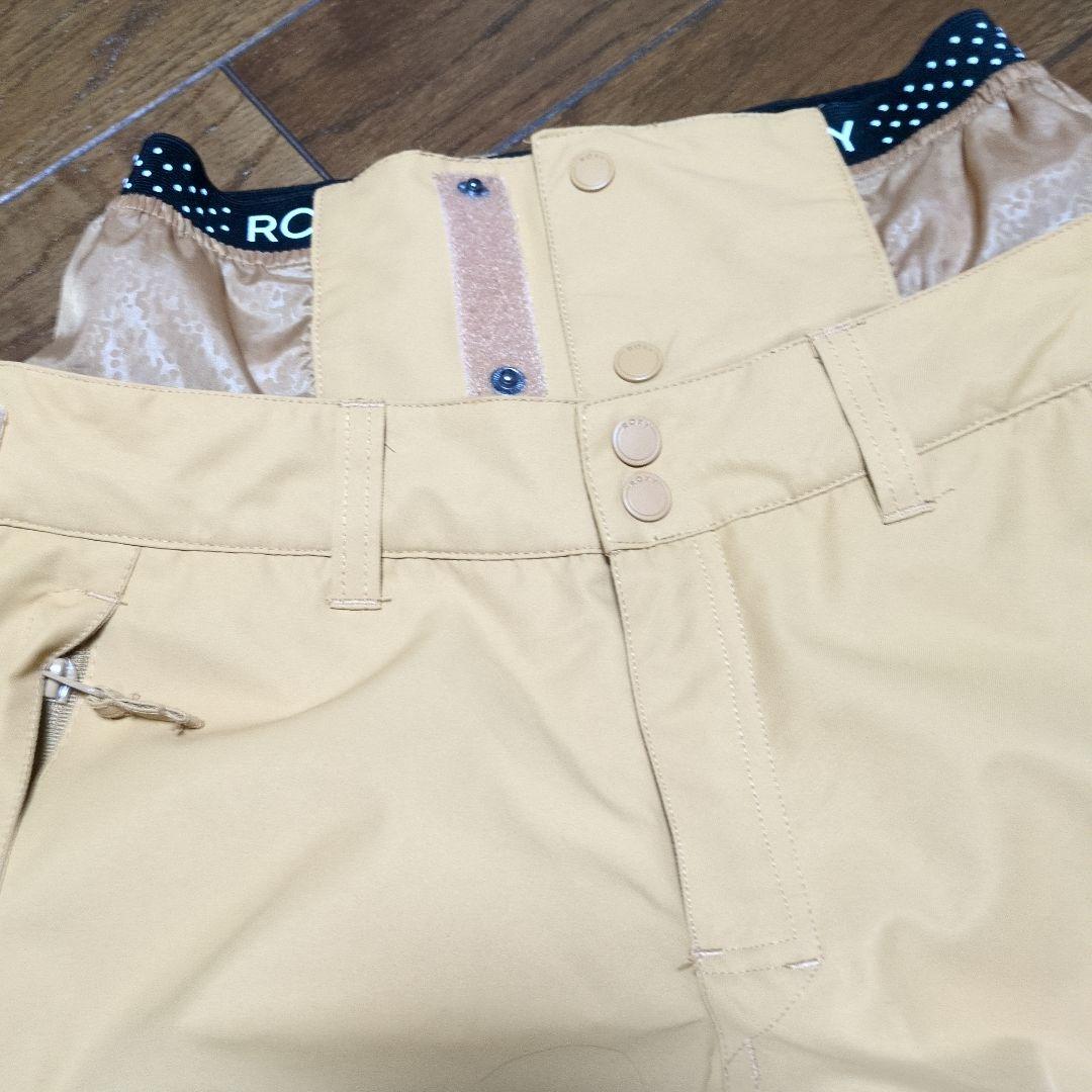 【美品】ROXY　スノボウェア　上下セット　総柄　小花柄　キャメルブラウン　Ｓ