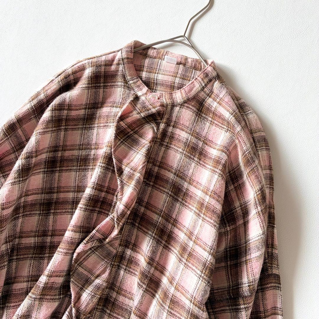 未使用タグ付き✨45R　現行　柔らか インドネルのフリルチュニック　刺繍入り