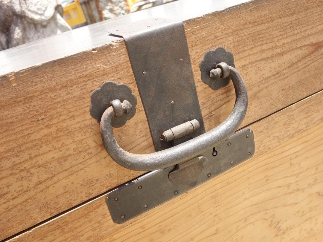 【中古】K▼長持 ながもち 古民具 箪笥 木箱 収納箱 (38642)