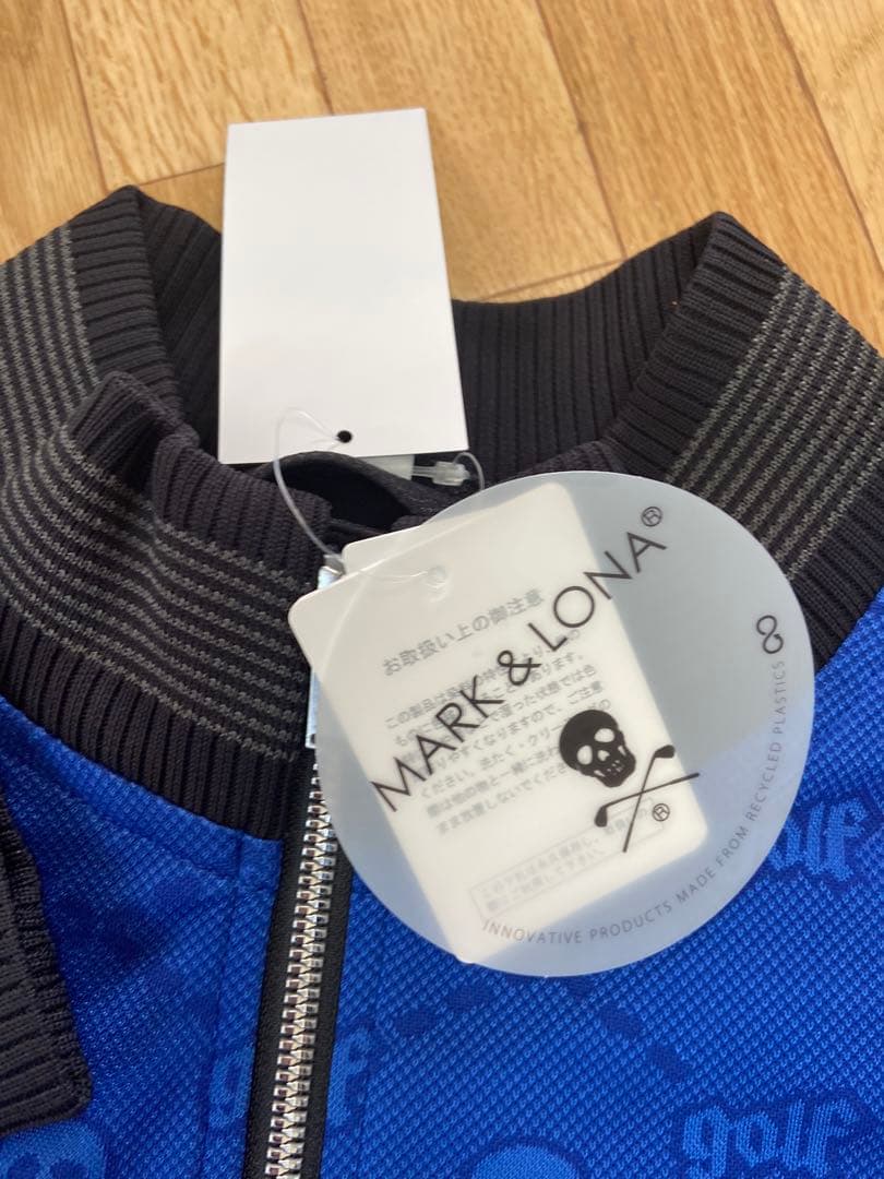 新品正規品【MARK&LONA/L】ストレッチトラックジャケットスカル柄