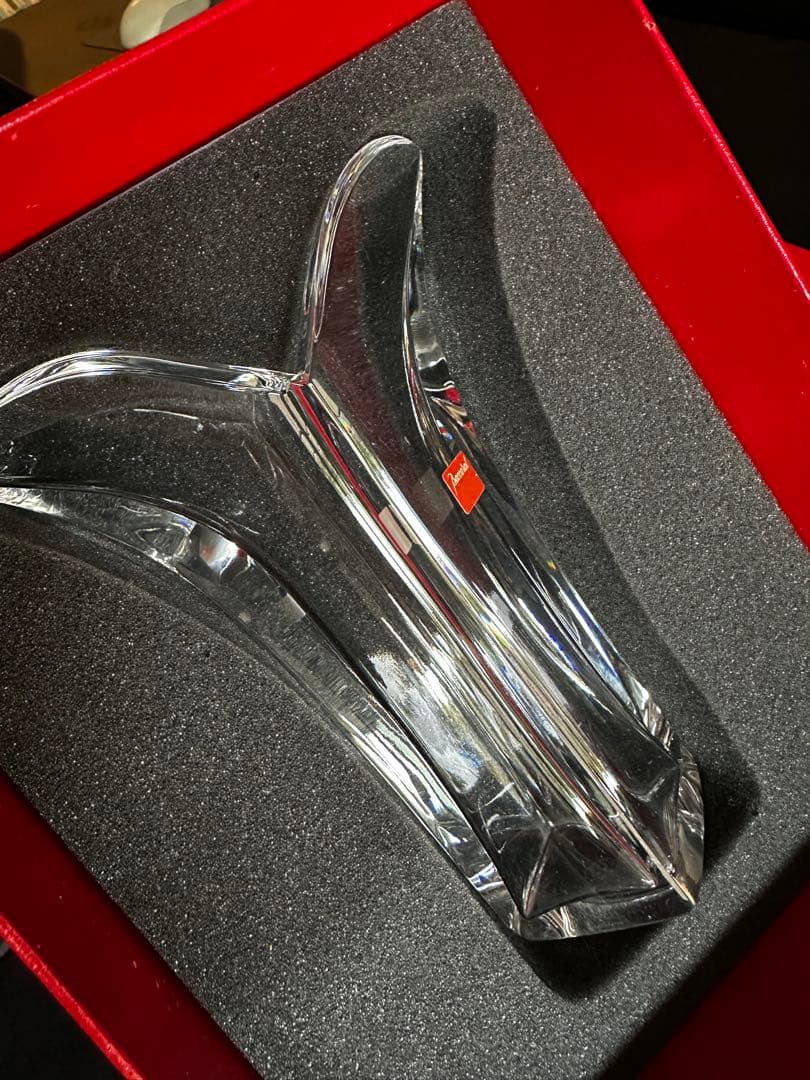 Baccarat ジェネロ　サイト　ベース　ほぼ未使用　クリスタルガラス 花器