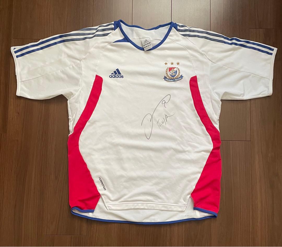 横浜F・マリノス adidas サイン入りウェア(久保 竜彦選手)