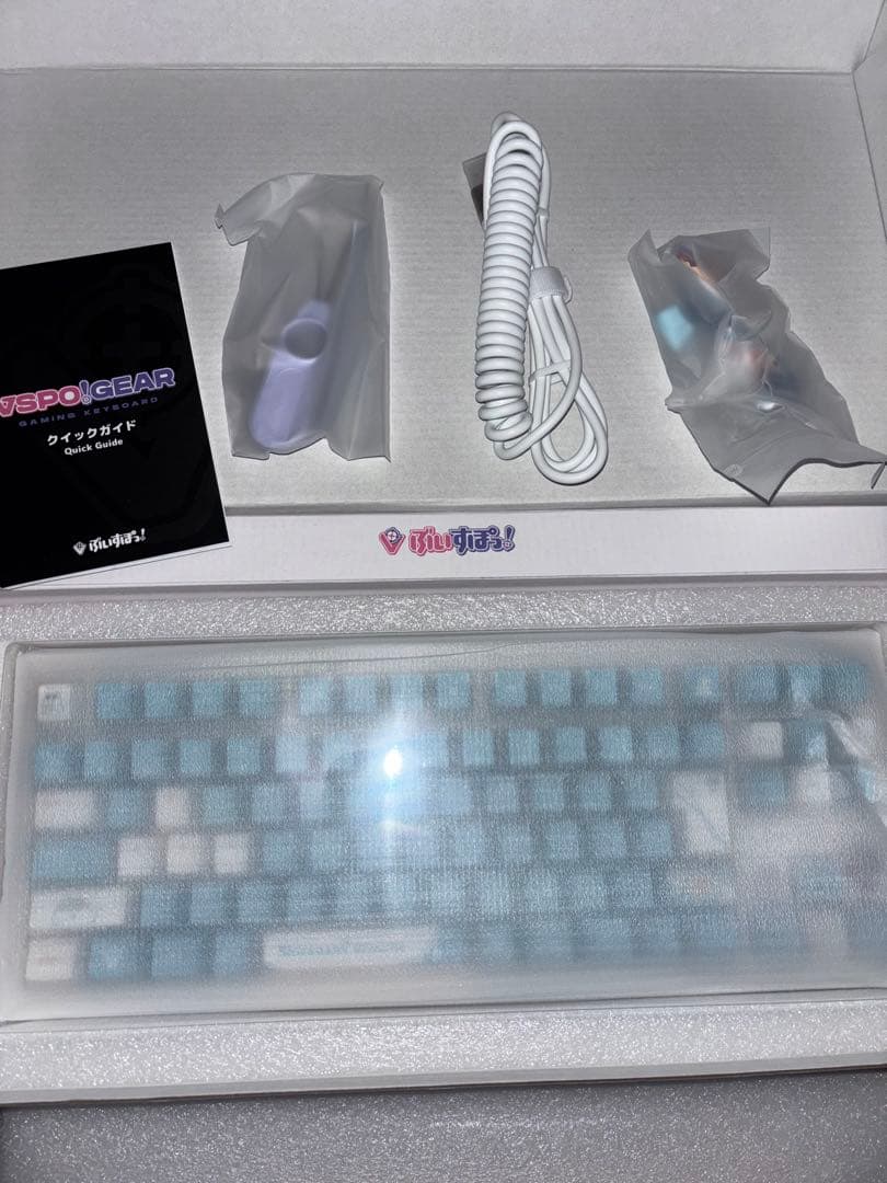 ぶいすぽ VSPO!GEAR ゲーミングキーボード 白波らむね