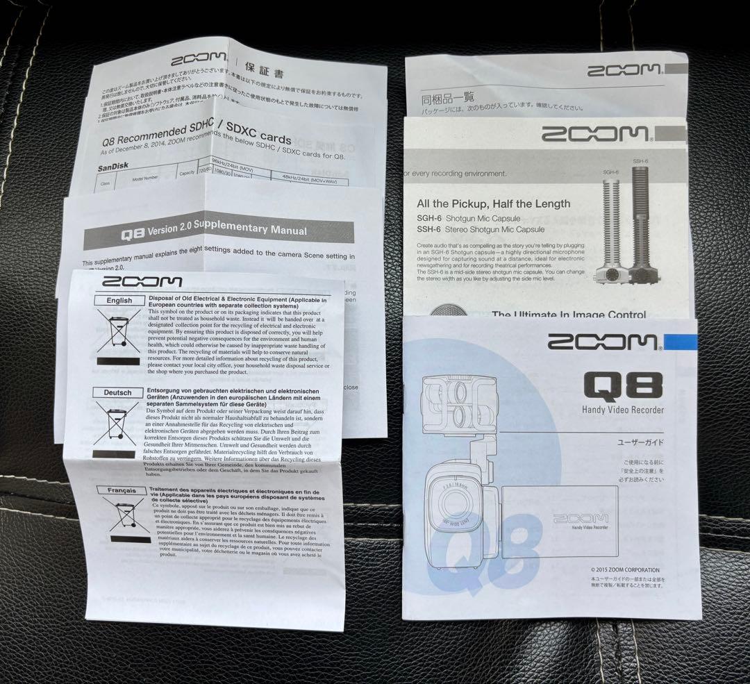 ビデオカメラ ZOOM Q8 Handy Video Recorder