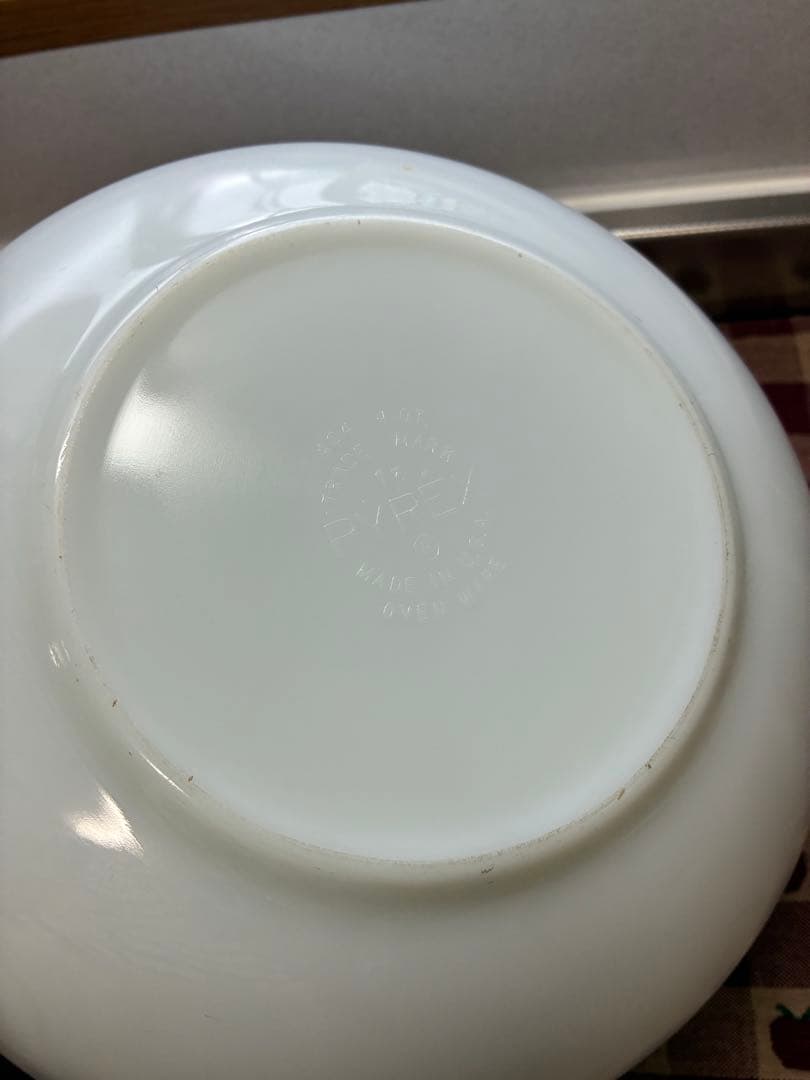 【値下げ】オールドパイレックス　スノーフレークミキシングボウル3コ　USA