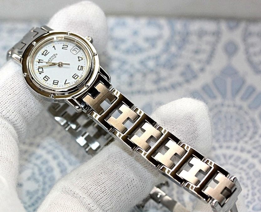 HERMES　CL4.210　WhiteDial　エルメス　クリッパー 040