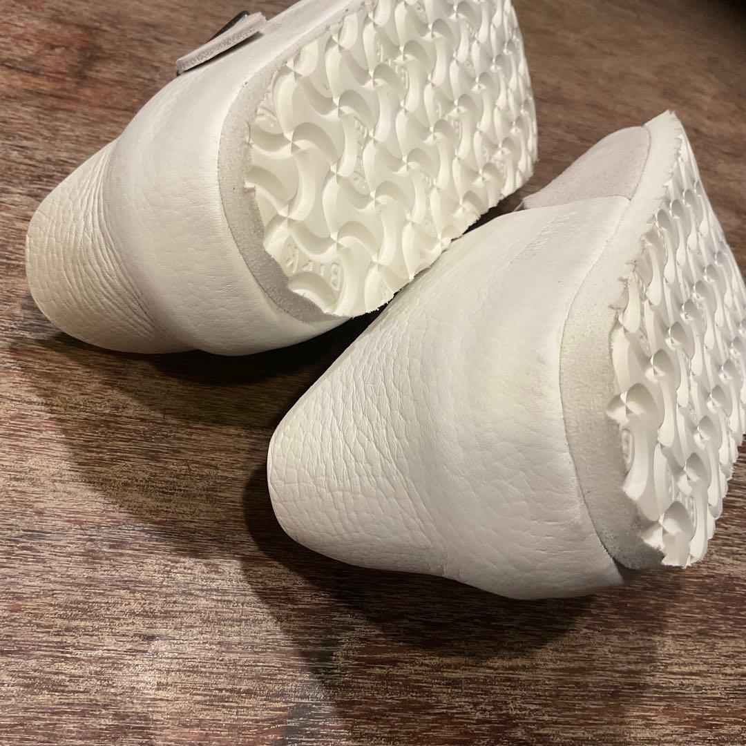 ほぼ新品！ビルケンシュトック ロンドン ホワイト レザー スエード サンダル