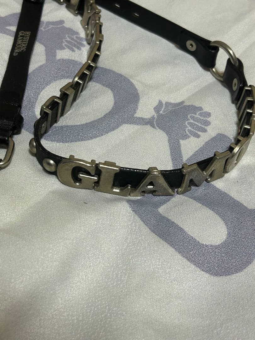 ヒステリックグラマー　スタッズベルト　ロゴタイトベルト