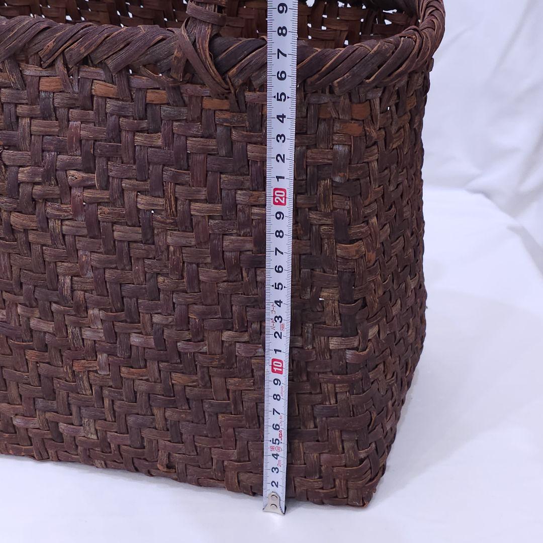 山葡萄 かごバッグ 籠 トートバッグ 編み込み ヴィンテージ　内袋無し