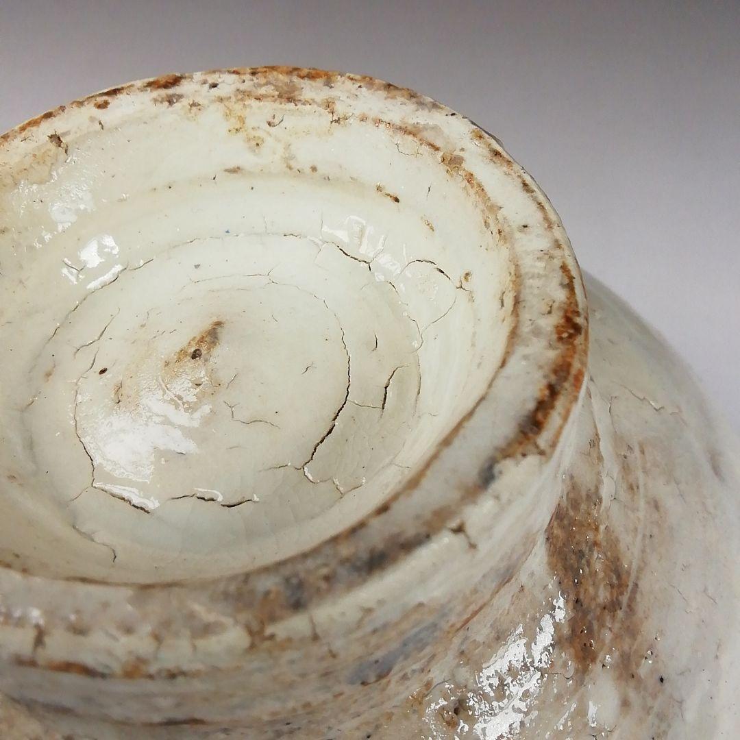 Ｔ１０１　茶碗　『粉引火変り　茶碗』『其中窯　河村又次郎』　共箱　抹茶碗　茶道具