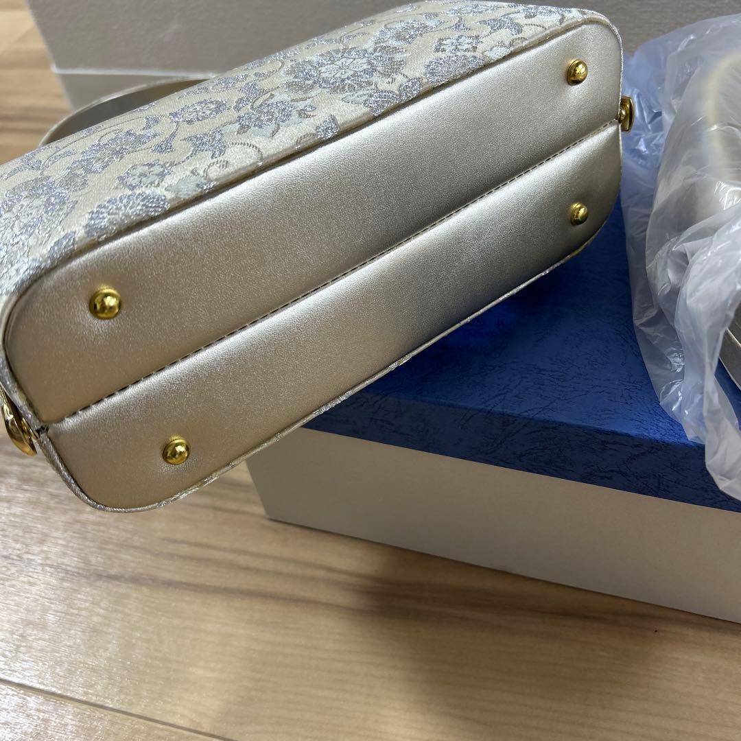 フォーマル 正絹帯地 草履 バッグセット 和装 一度のみ使用 ②