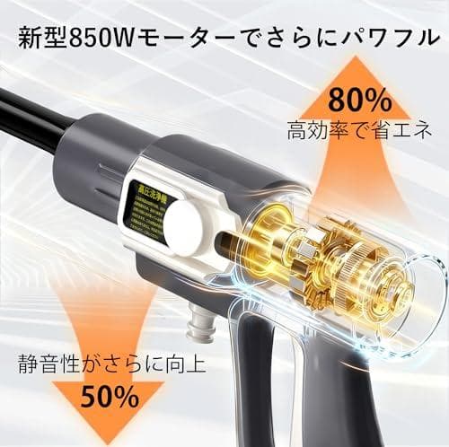 高圧洗浄機 コードレス 充電式 ハンディタイプ 高圧洗車機 850W _corg
