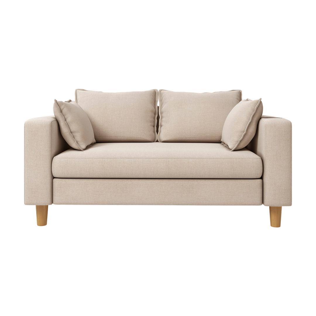 二人掛け 収納ソファー 多機能アームレスト（カップホルダー付） 幅123cm