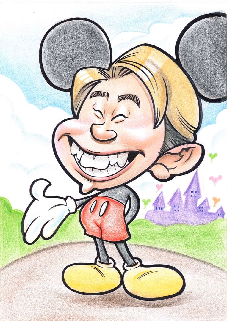 世界で1枚のオーダーメイド似顔絵★大人数ok☆家族一緒に☆ウェルカムボード