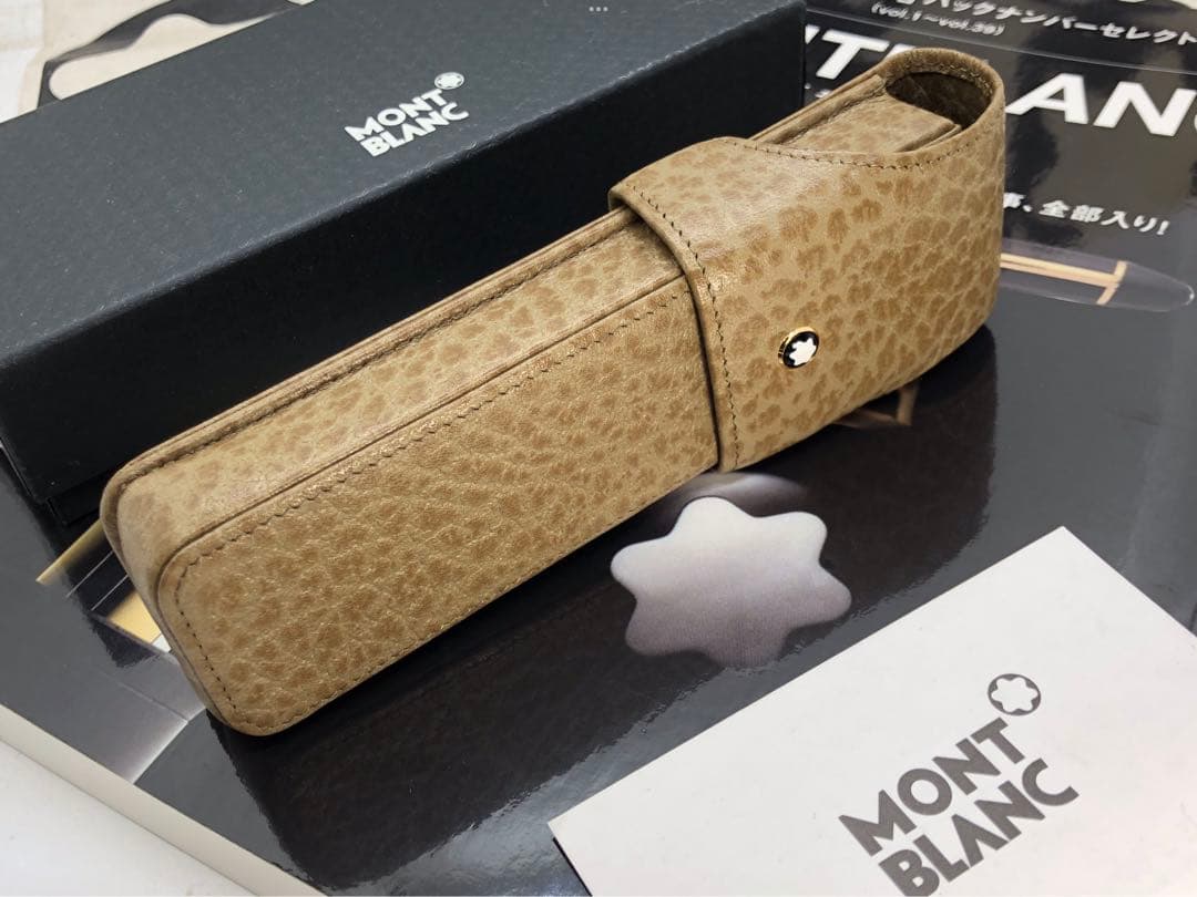 ️モンブラン⭐️マイスターシュテユック製のルグラン本革製ペンポーチ⭐️オーストリッチ