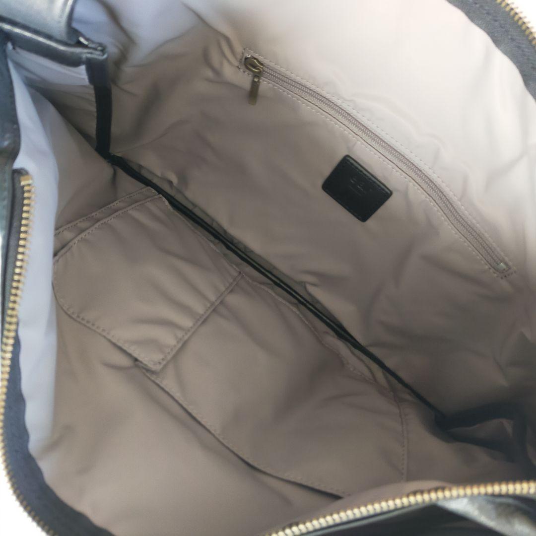 人形町ベース×ear【日本製】撥水・レザースマートショルダーバッグM