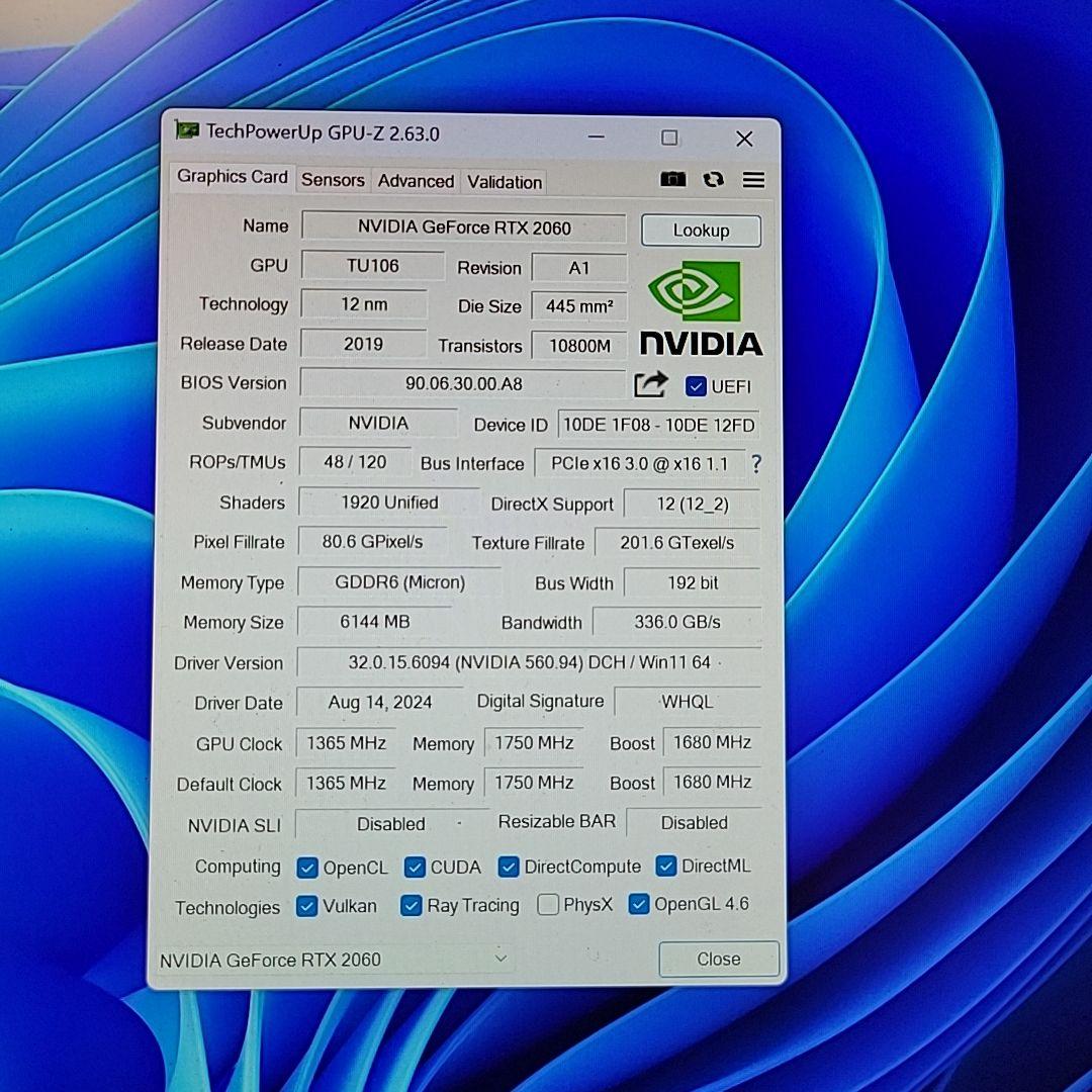 自作ゲーミングPC/Core i5-9400/16GB/RTX2060