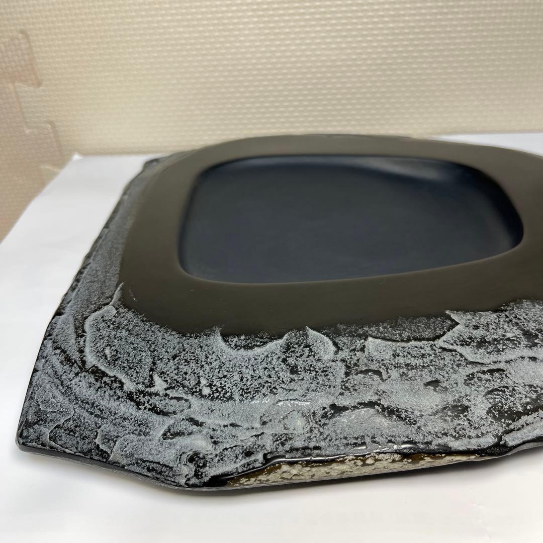 ⭕️デカイ　長崎県対馬　希少　超大型若田硯　年輪様な石紋綺麗　5kg超え　椿竜山