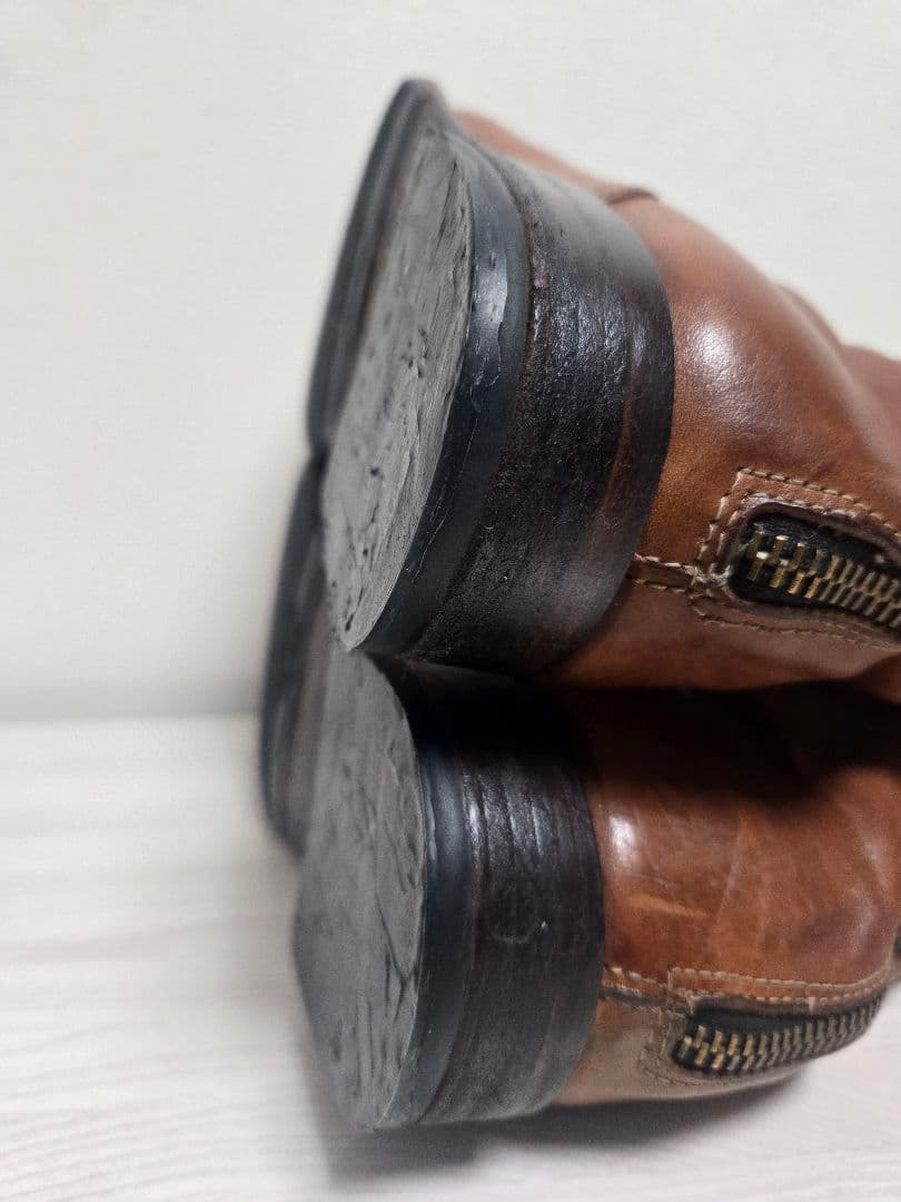 専用　Paul Smith ブラウン バックジップレザー ブーツ