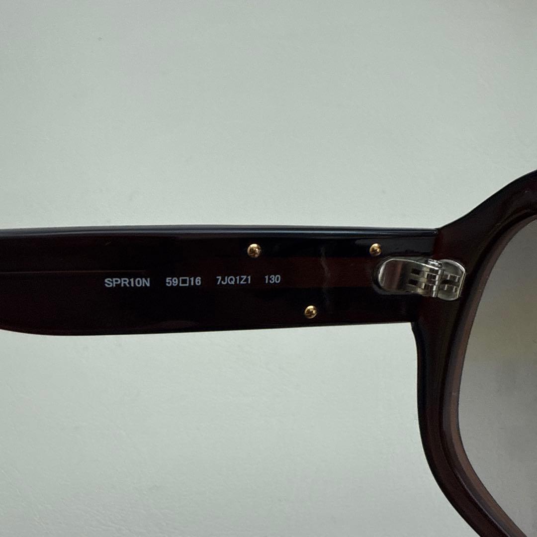 美品　PRADA プラダ　サングラス　ベッコウ　三角ロゴプレート