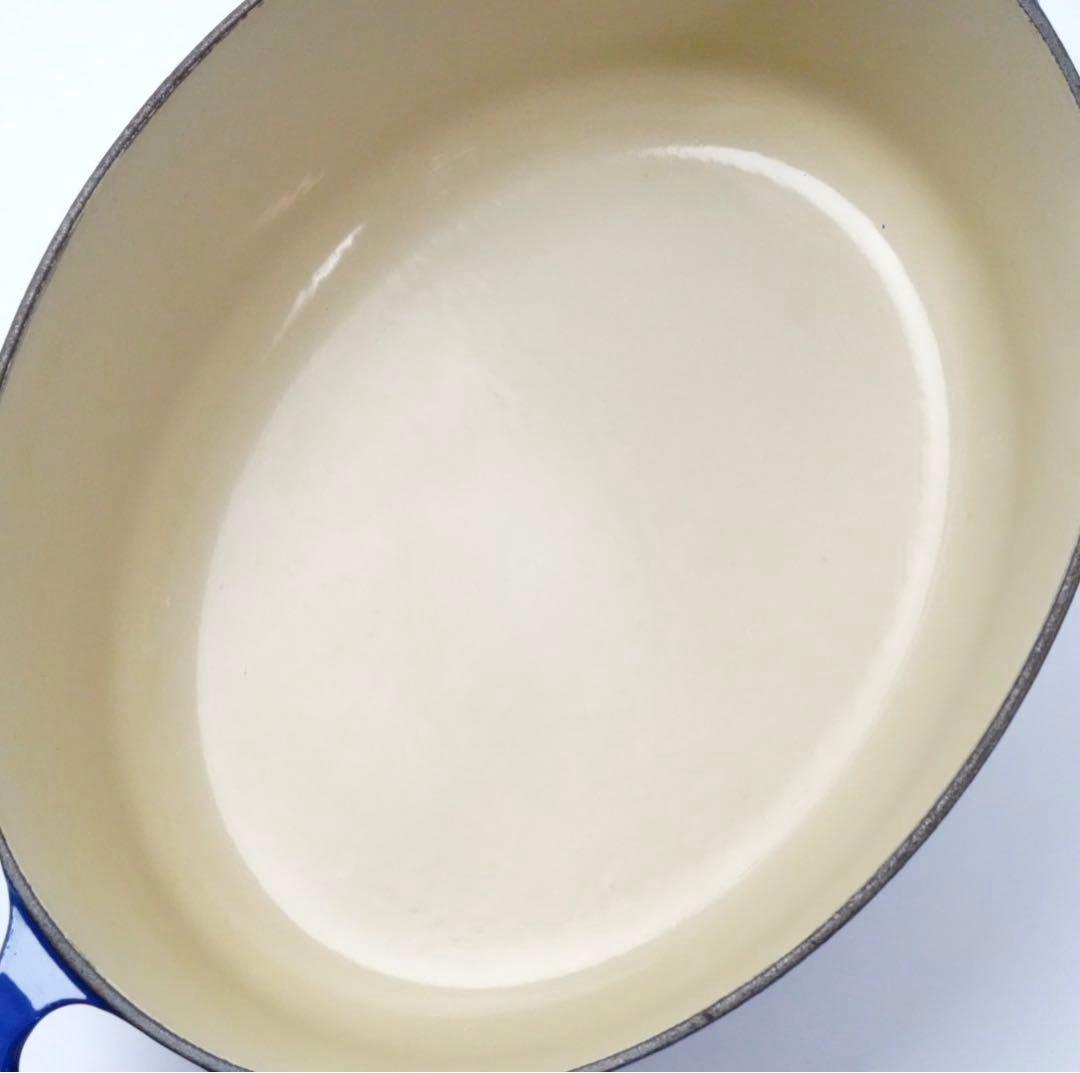 【希少】LE CREUSET　ココット オーバル　エレクトリックブルー　29cm