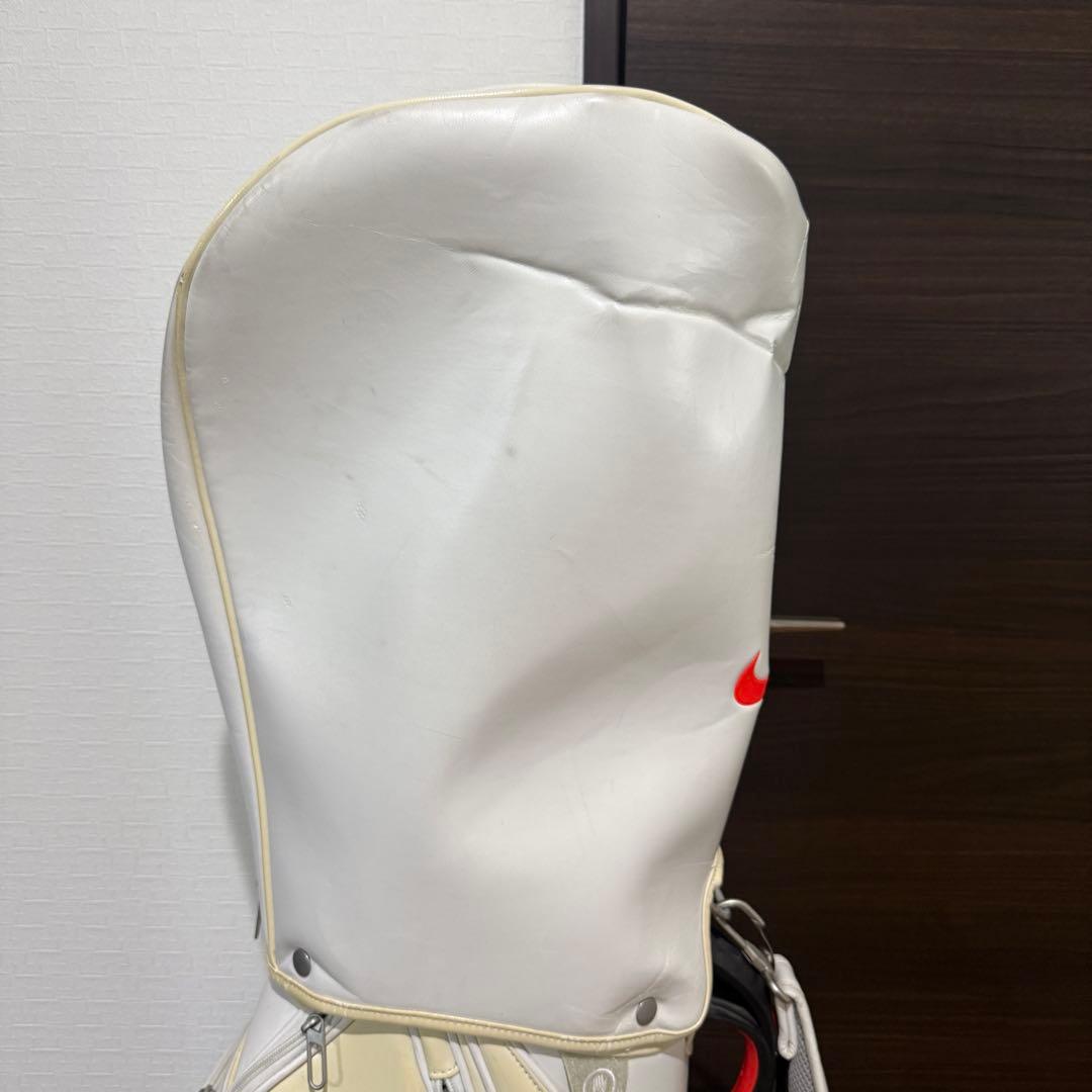 Nike キャディバッグ ゴルフバッグ ホワイト グレー レッド