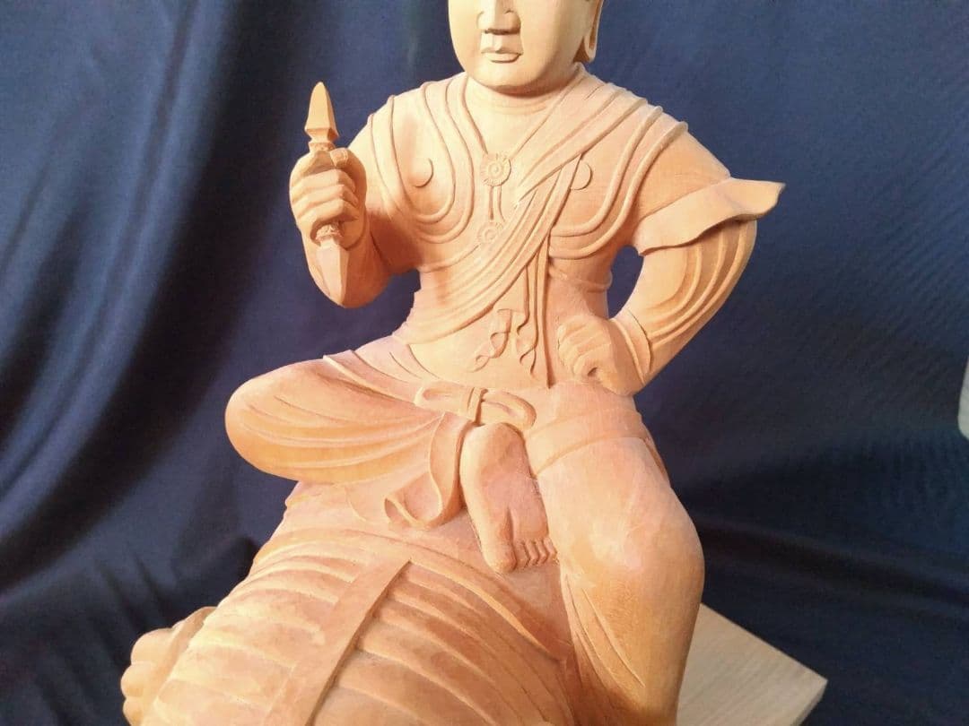 普賢菩薩　木彫り