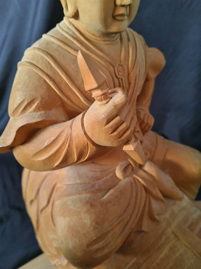 普賢菩薩　木彫り