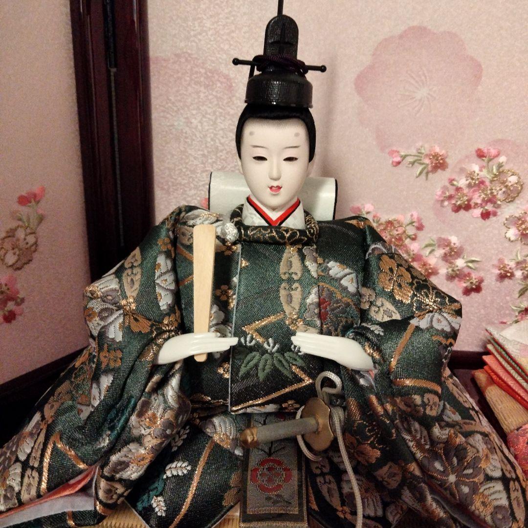 雛人形　桃小町　五人収納飾り　久月