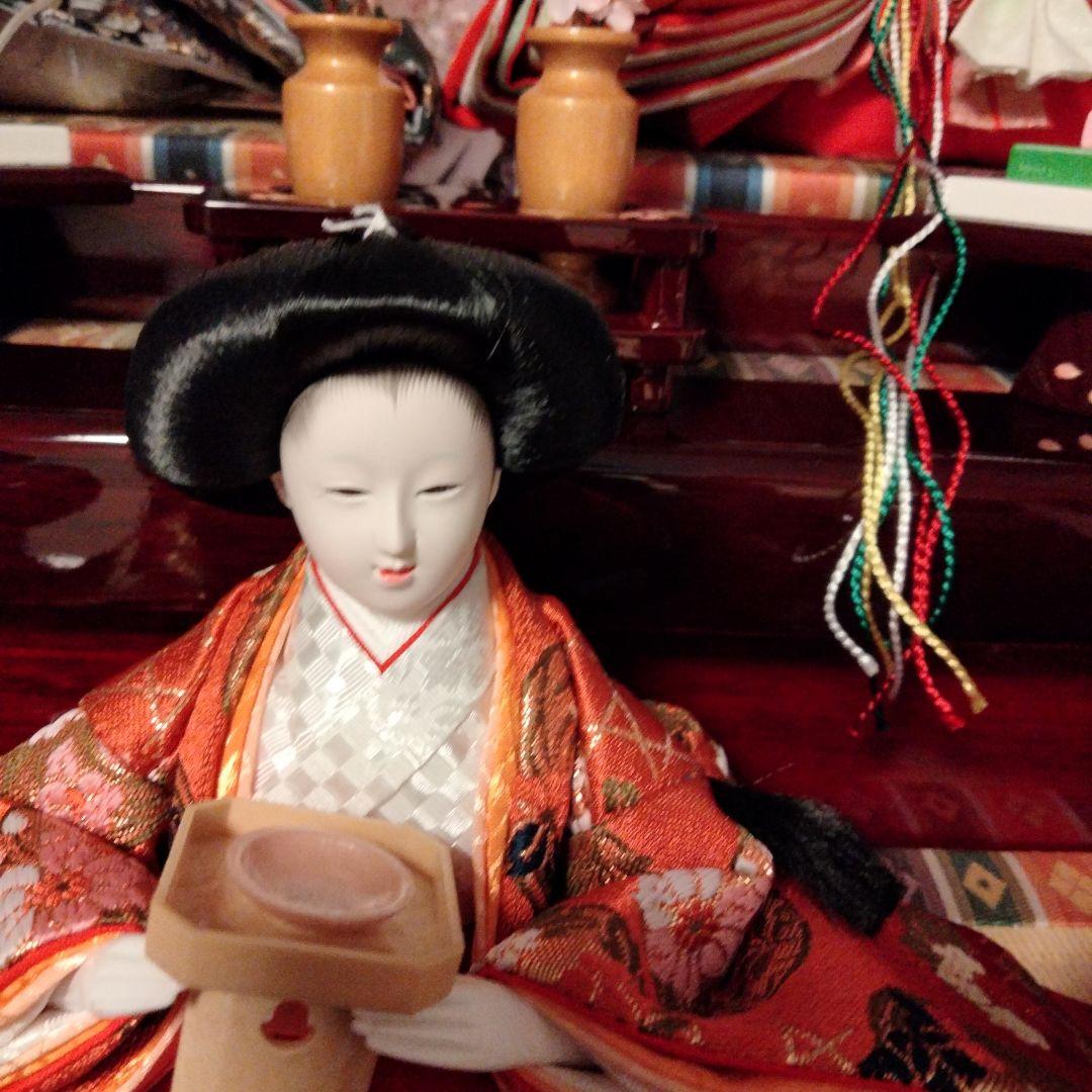 雛人形　桃小町　五人収納飾り　久月