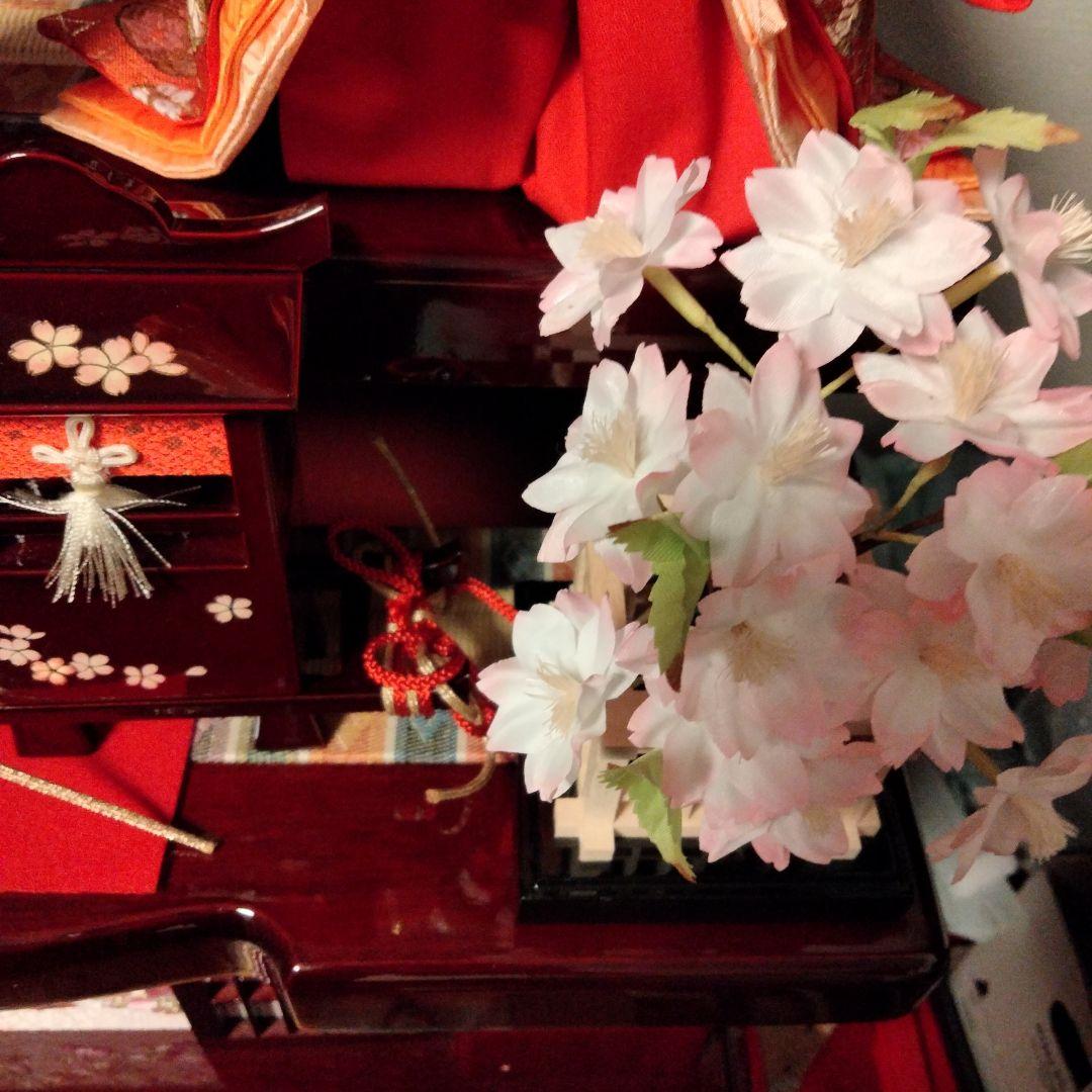 雛人形　桃小町　五人収納飾り　久月