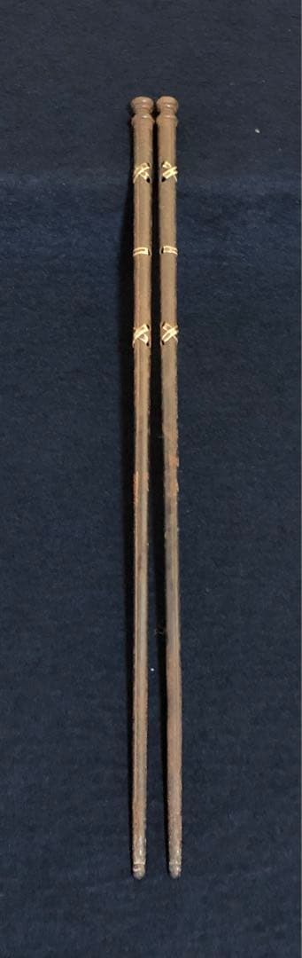 《R》茶道具 鉄火箸 明珍宗春作 共箱　260209け1