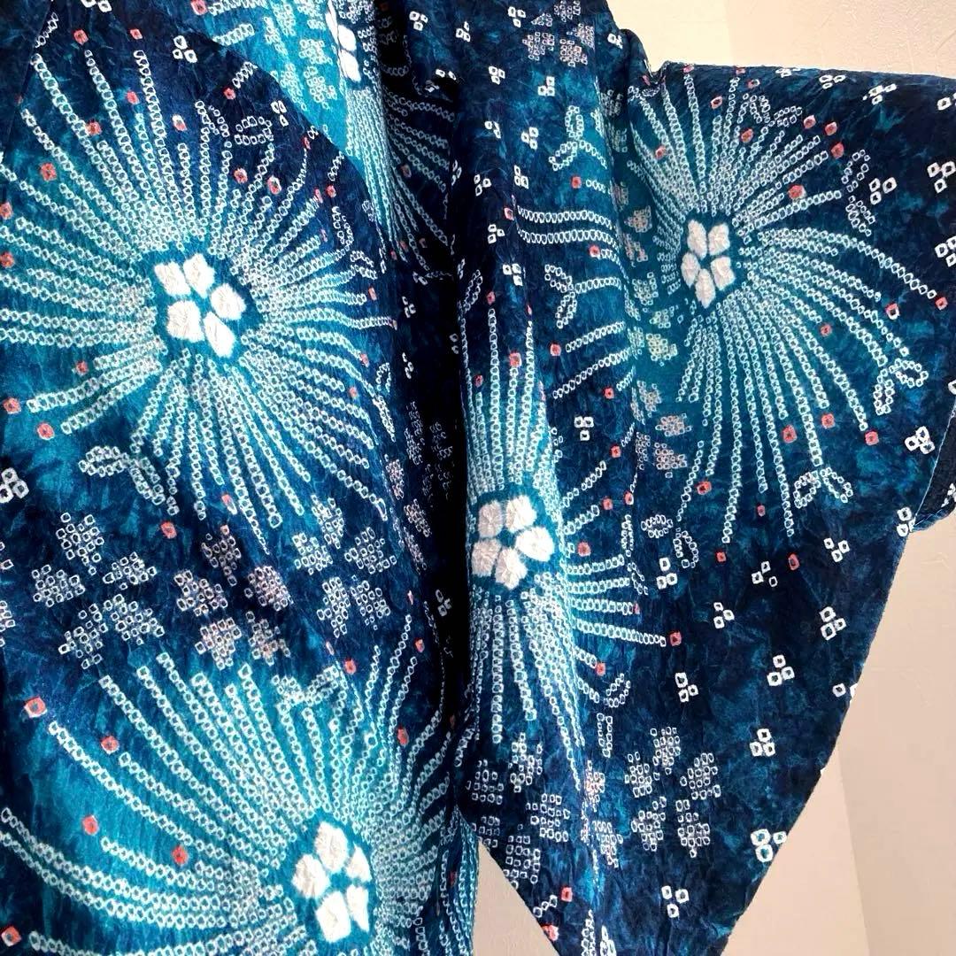 chisa 有松絞り・有松鳴海絞り やまと誂　身丈164cm上質N7-28