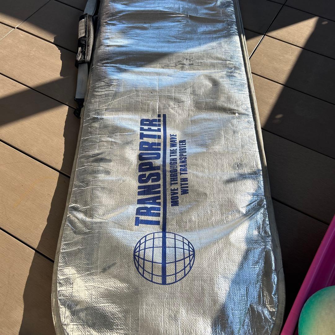 サーフボード　FCS クリーム色 ロングボード トライフィン