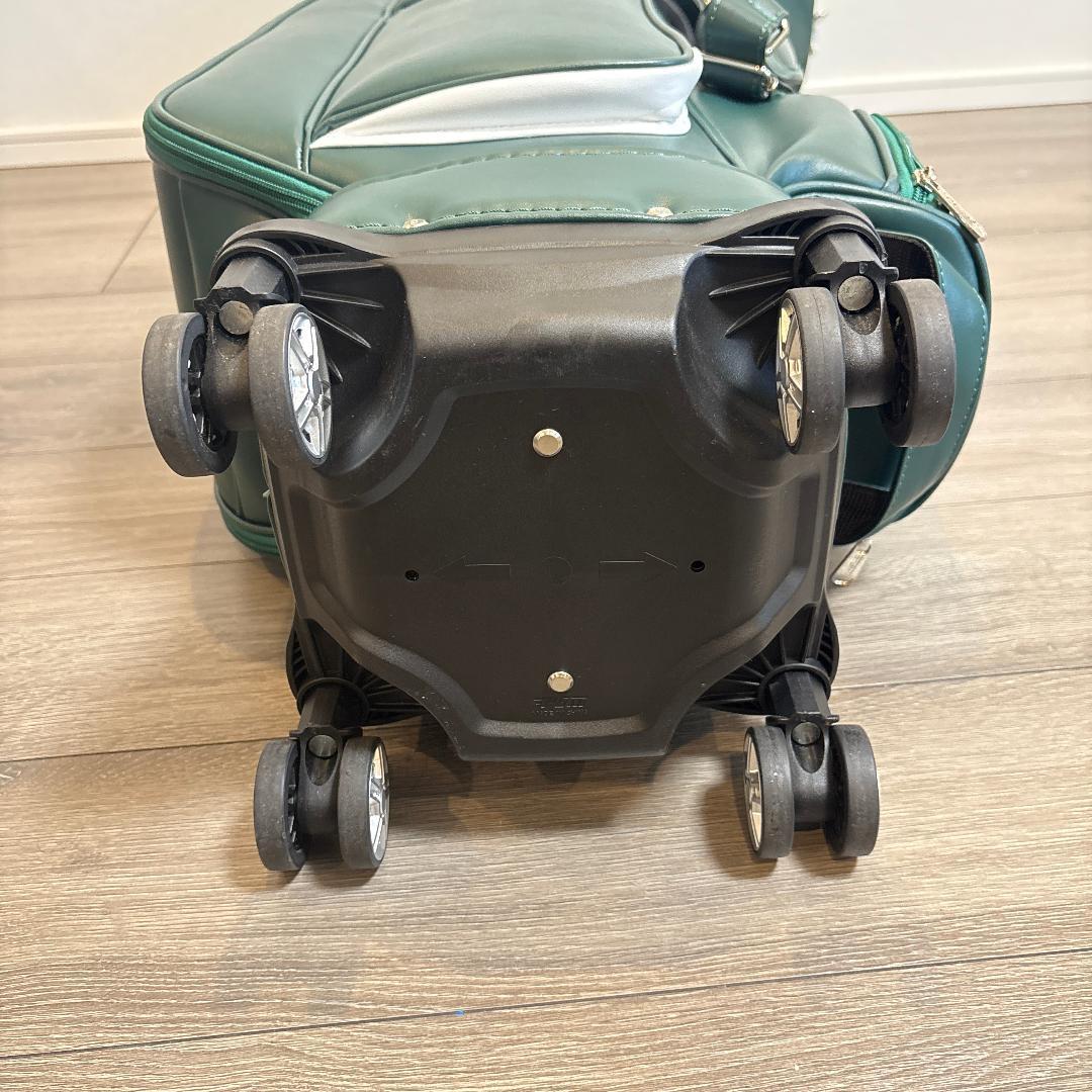 PGM ゴルフバッグ キャスター付き グリーン 防水仕様 数回使用 中古美品