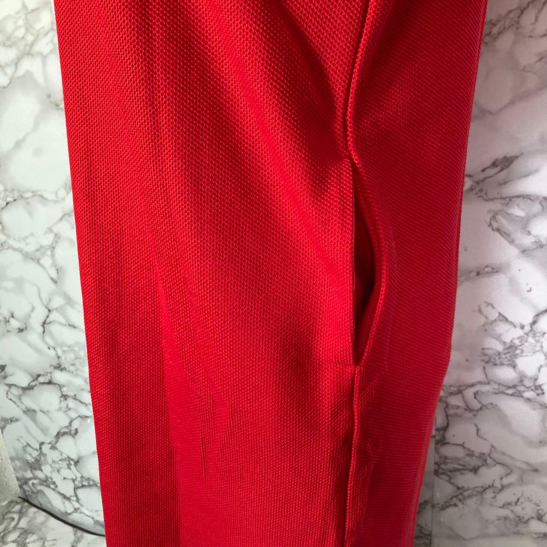 美品　LANVIN SPORT　（38）　ゴルフウェア　ポロワンピース　赤
