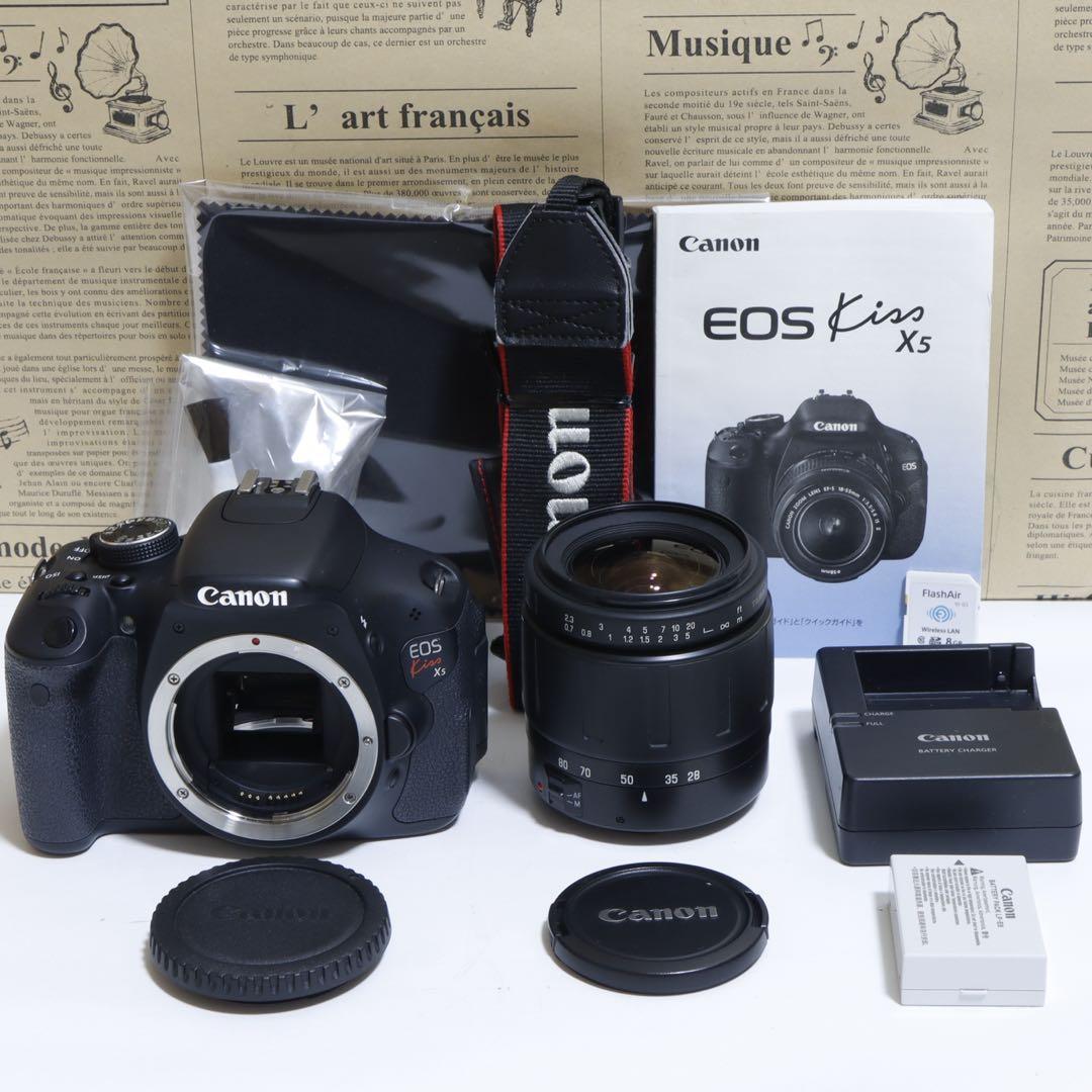 ★自撮り&動画&WiFi&超高機能機★ キャノン EOS Kiss X5♫