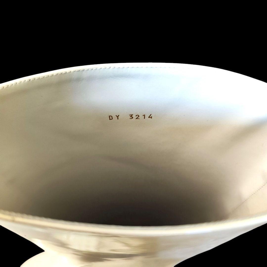 【美品】CELINE トリオンフ ハイブーツ ホワイト 36 23cm相当