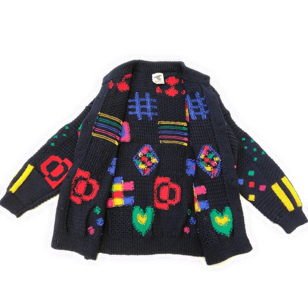 BONZ ハンドメイド ニット カーディガン ゆったり ニュージーランド産