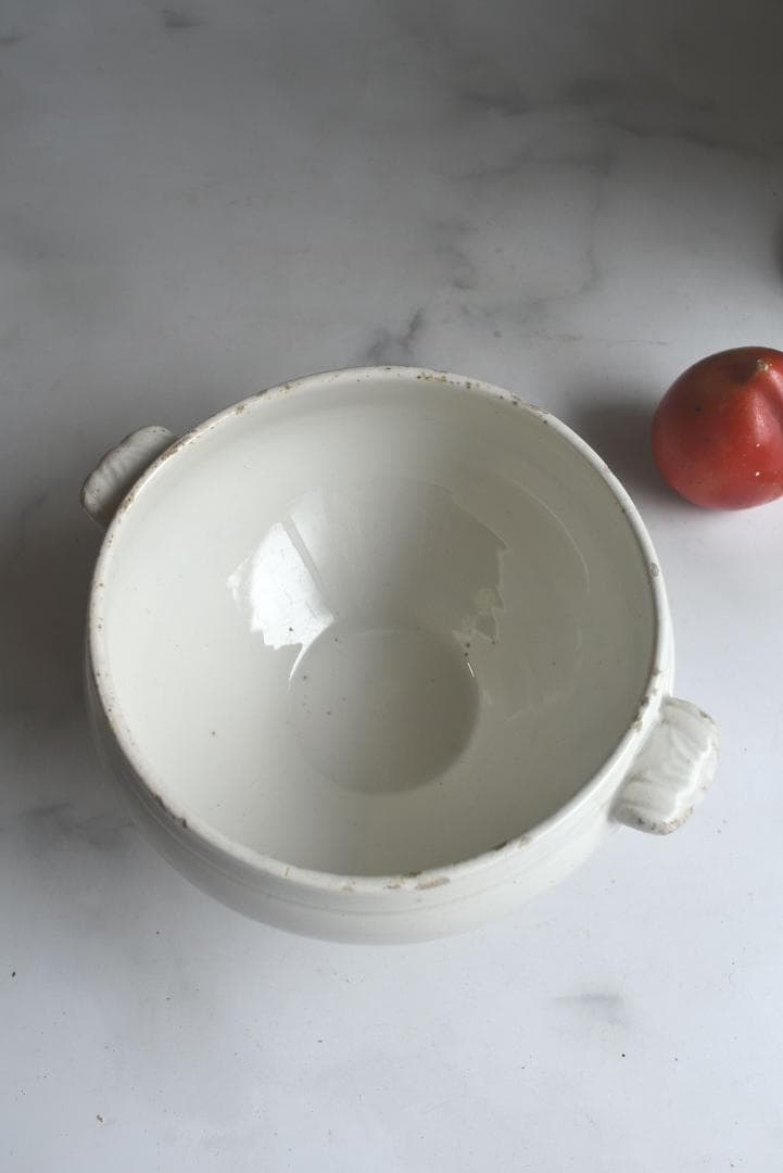 珍しい窯　フランス19世紀　美しいスーピエ（小）印有　フランスアンティーク