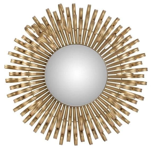 ミラー モダン ゴールド アルミ 壁飾り ウォールデコ 花びら AN-44404