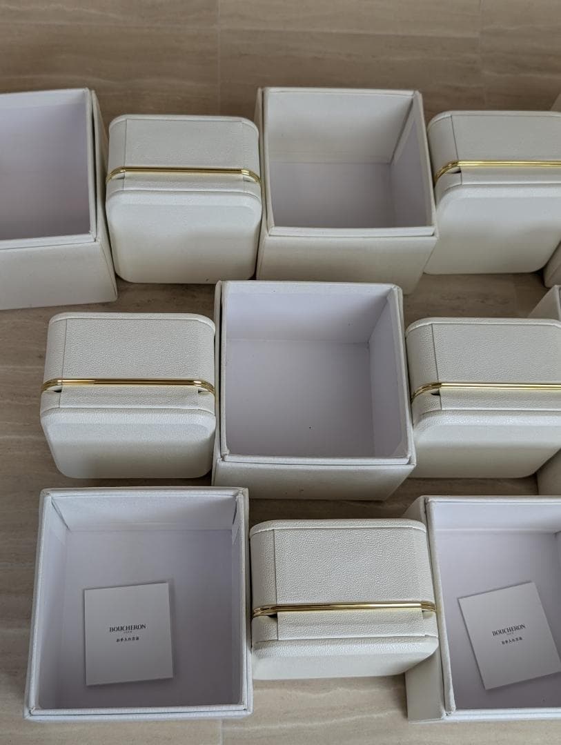 まとめ売り　Boucheron　ブシュロン　ネックレス　リング　空箱　ボックス
