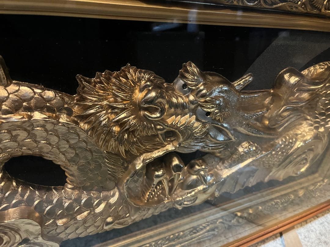 龍の額縁 金龍 龍 龍年 干支 縁起物 金龍の額