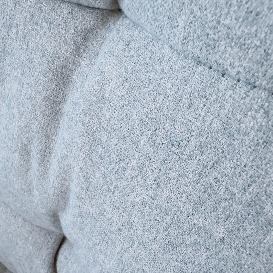 リクライニングチェア グレー 1人掛けソファ　オットマン