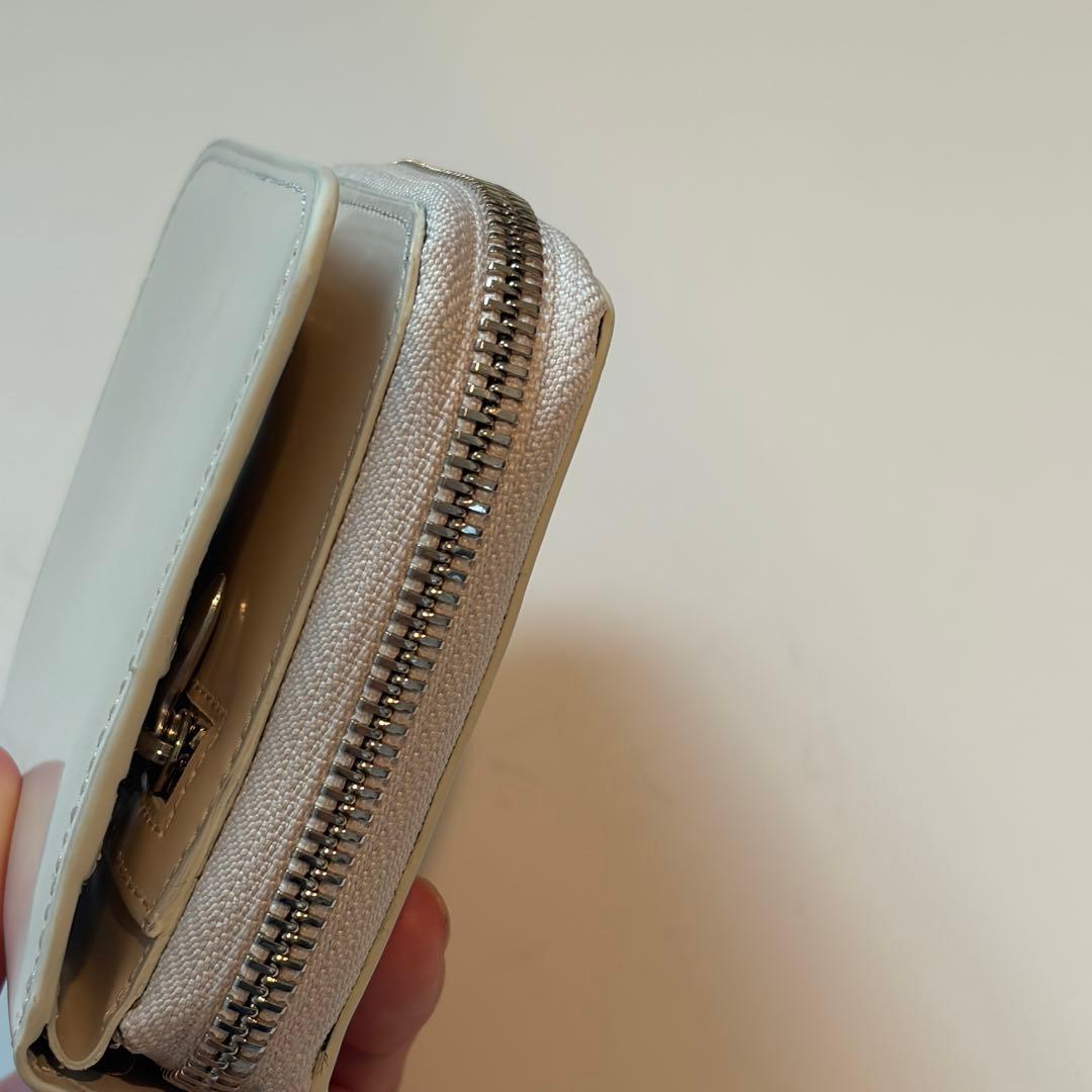 バインダー　ウォレット　アイボリー　韓国　貯金