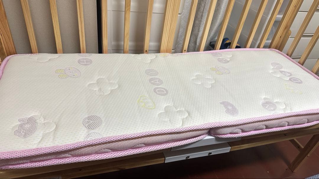 そいねーる3 木製ベビーベッド マットレス付き