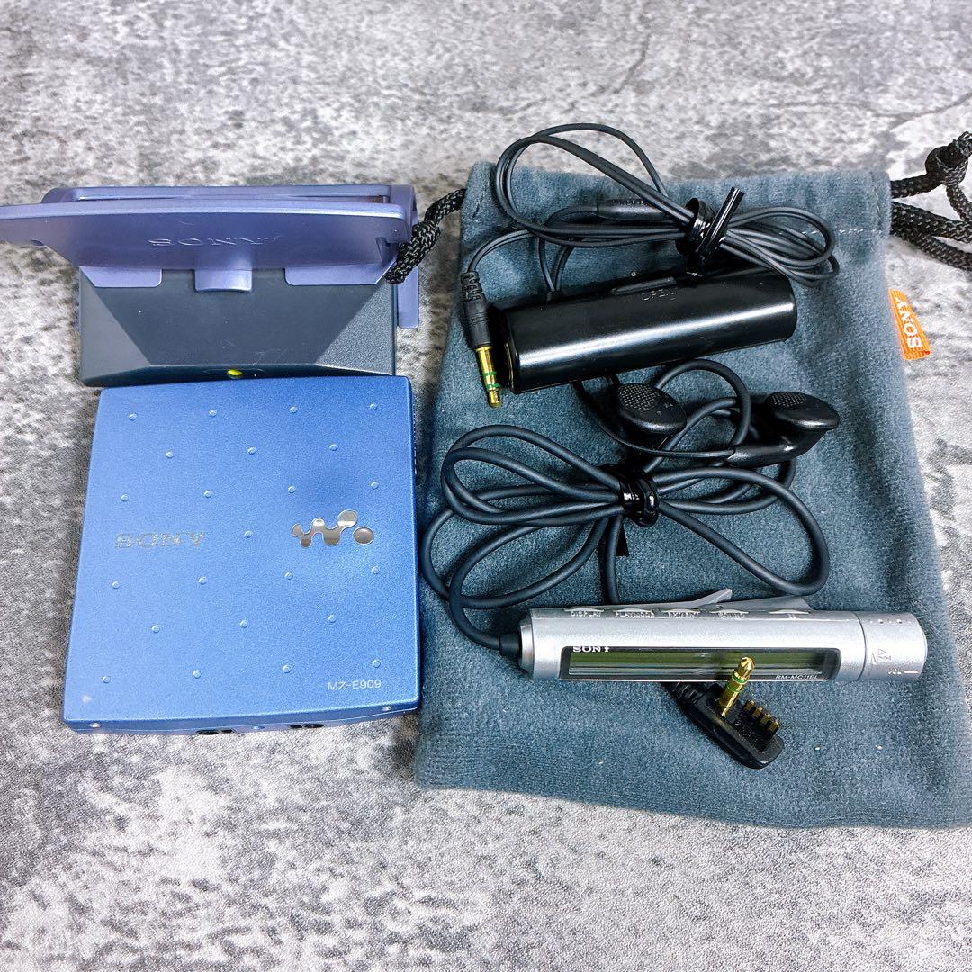 美品　ソニー　MD ウォークマン　MZ-E707 MZ-E909 動作品