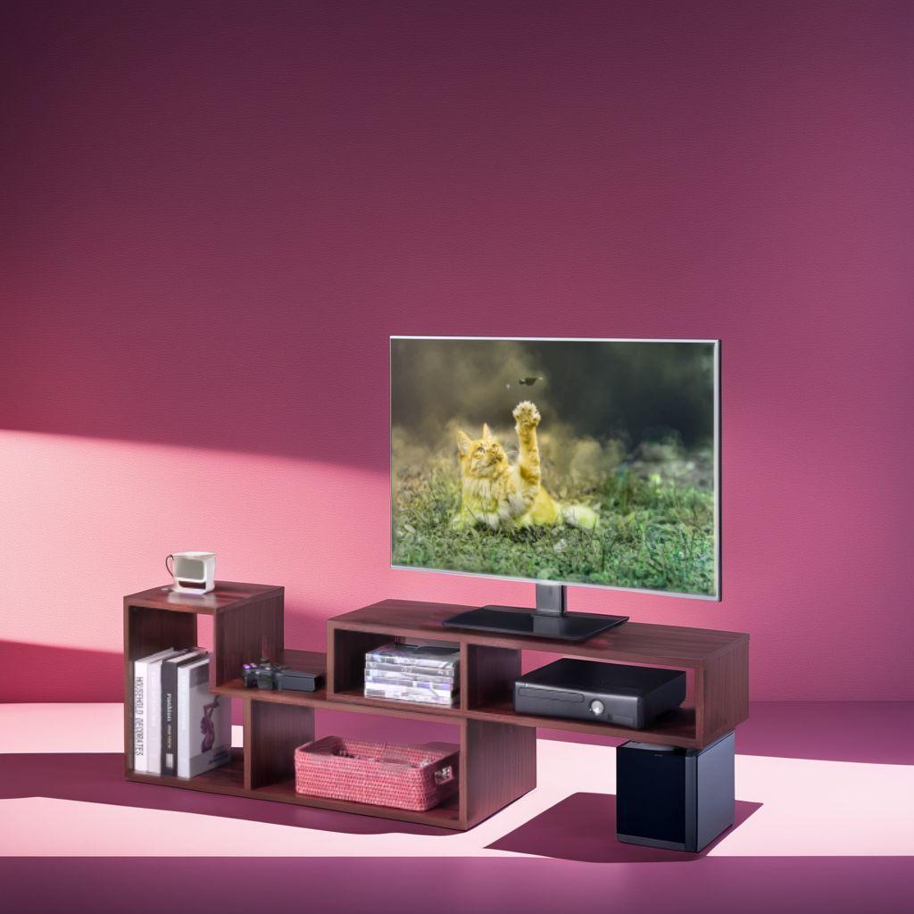 自在伸縮テレビボード 収納付 103150cm 50インチ対応 角度調整