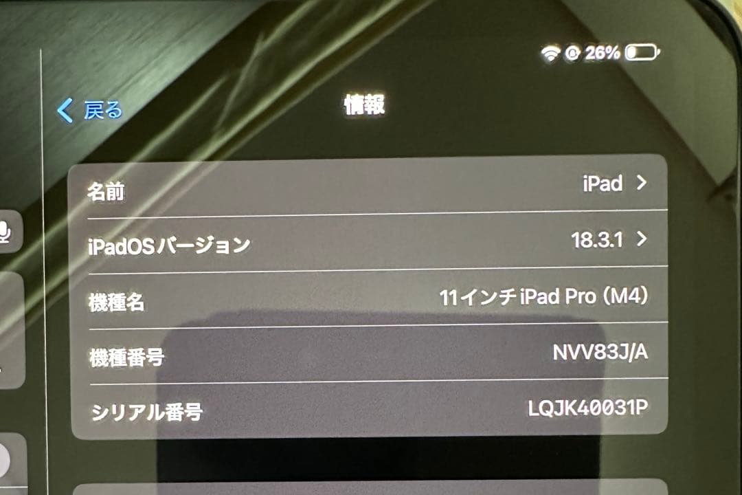 【… 】Apple 11インチiPad Pro（M4）256GB