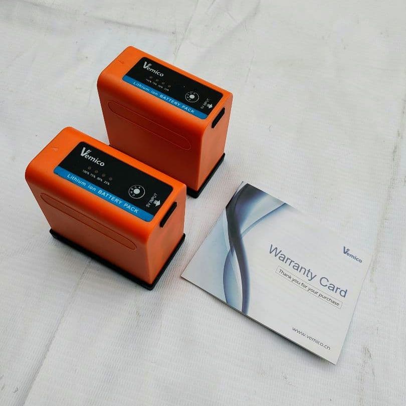 FEELWORLD FT6 FR6 5.5インチ ワイヤレスビデオ送信 電池×4